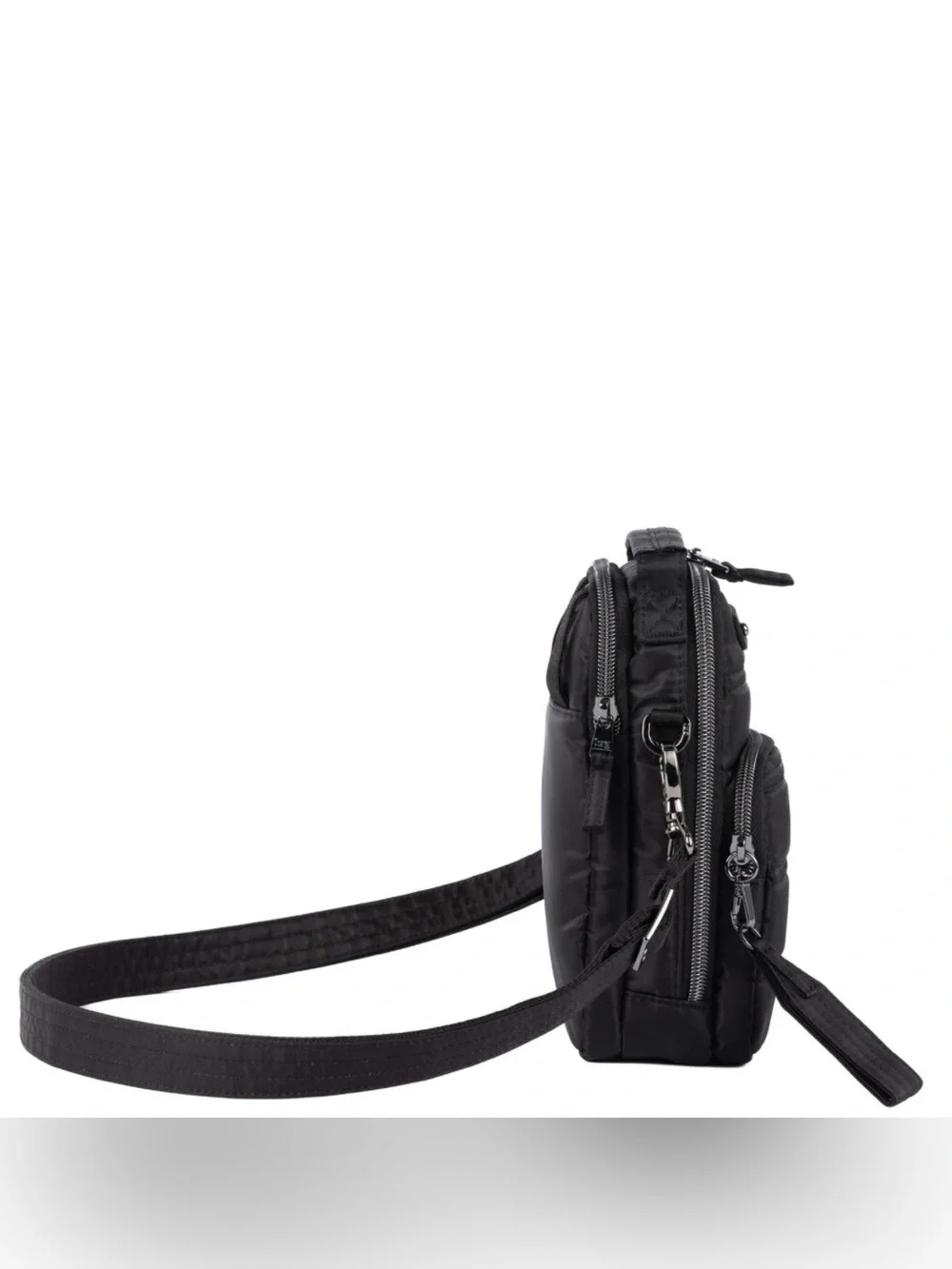 Lug Skeeter Mini Bridge Crossbody Bag with Puller NWT Black